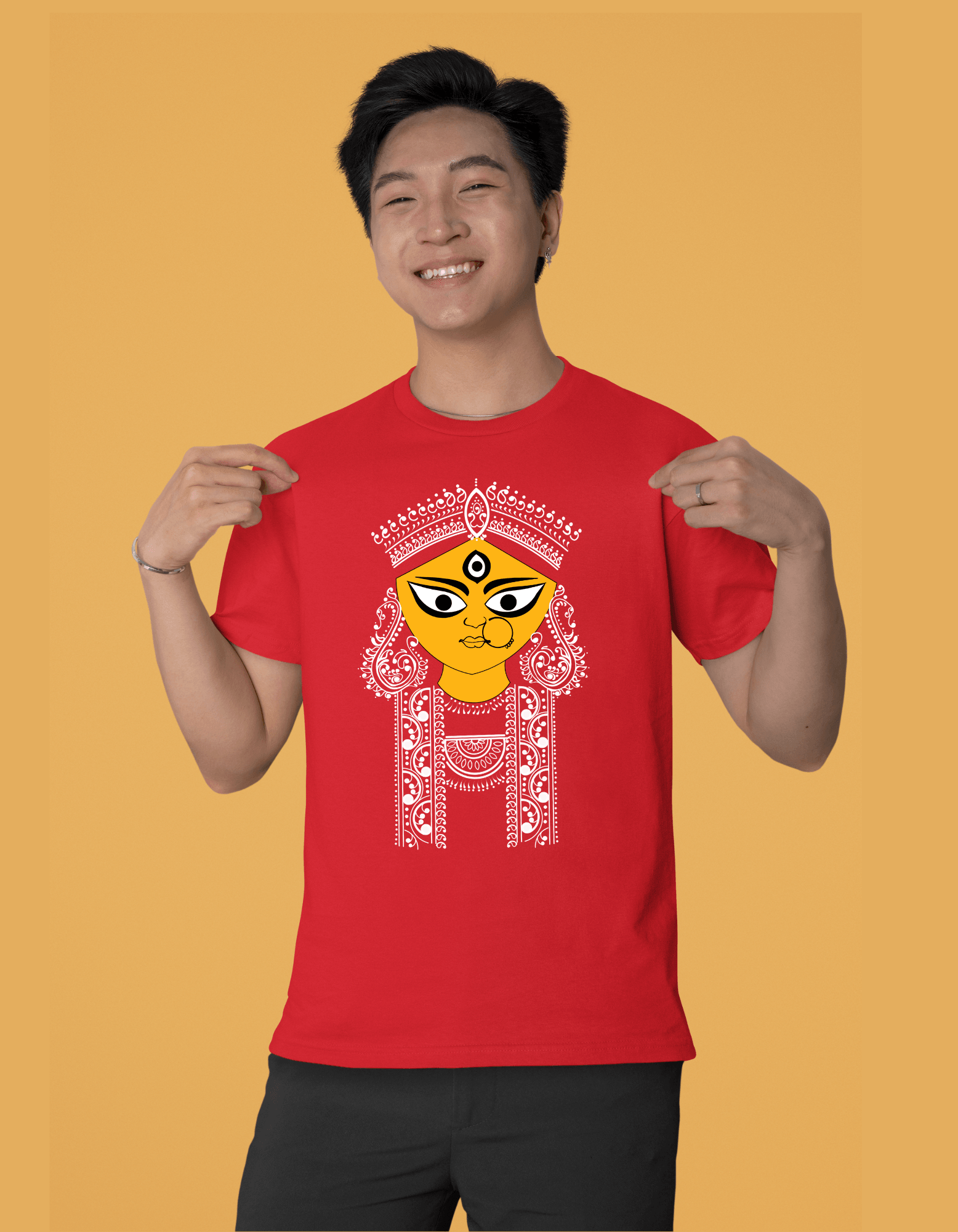 Durga Thakur 3| Unisex T-shirt| Regular fit - Bong Vibe