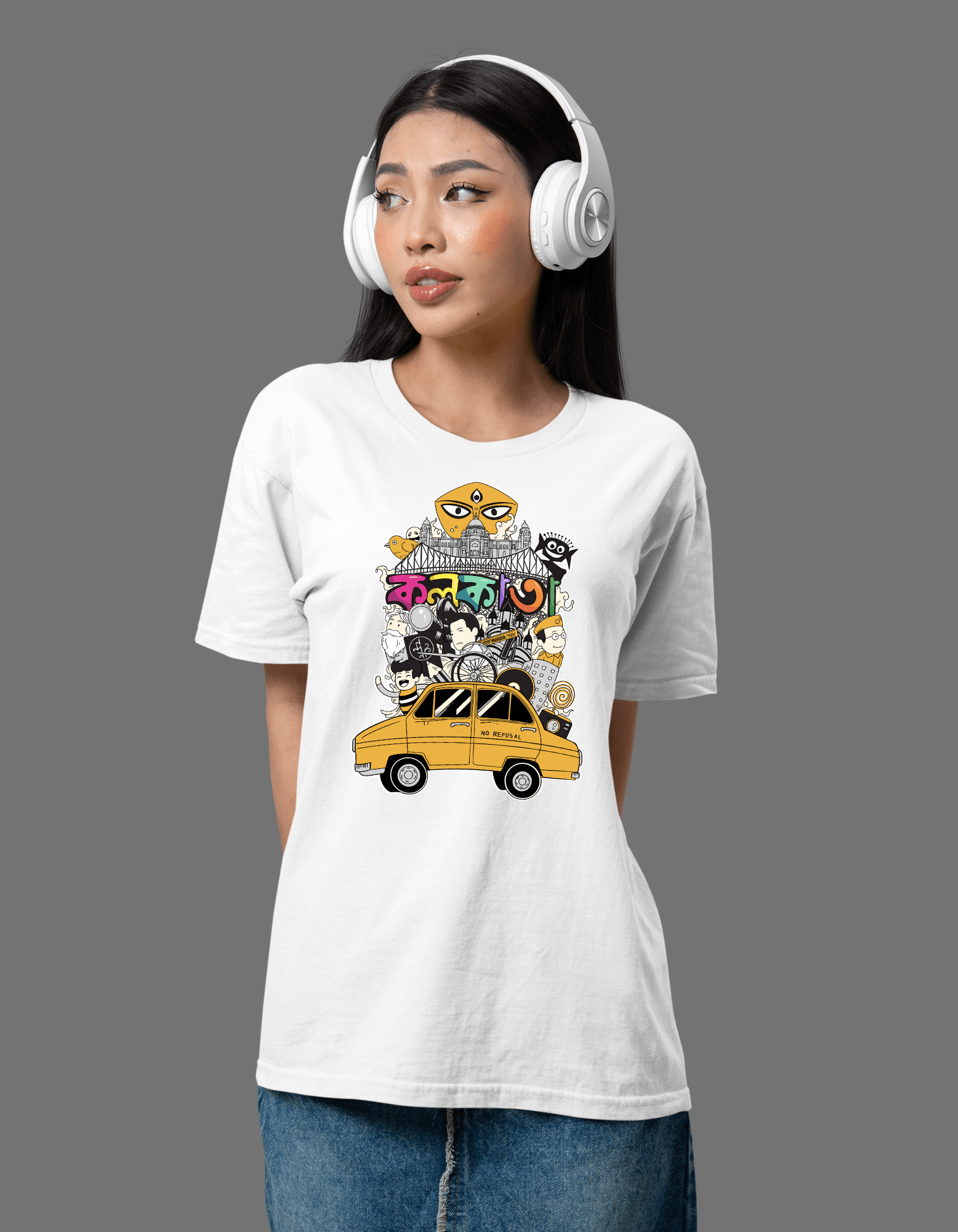 KOLKATA T-shirt | Unisex | Regular fit - Bong Vibe