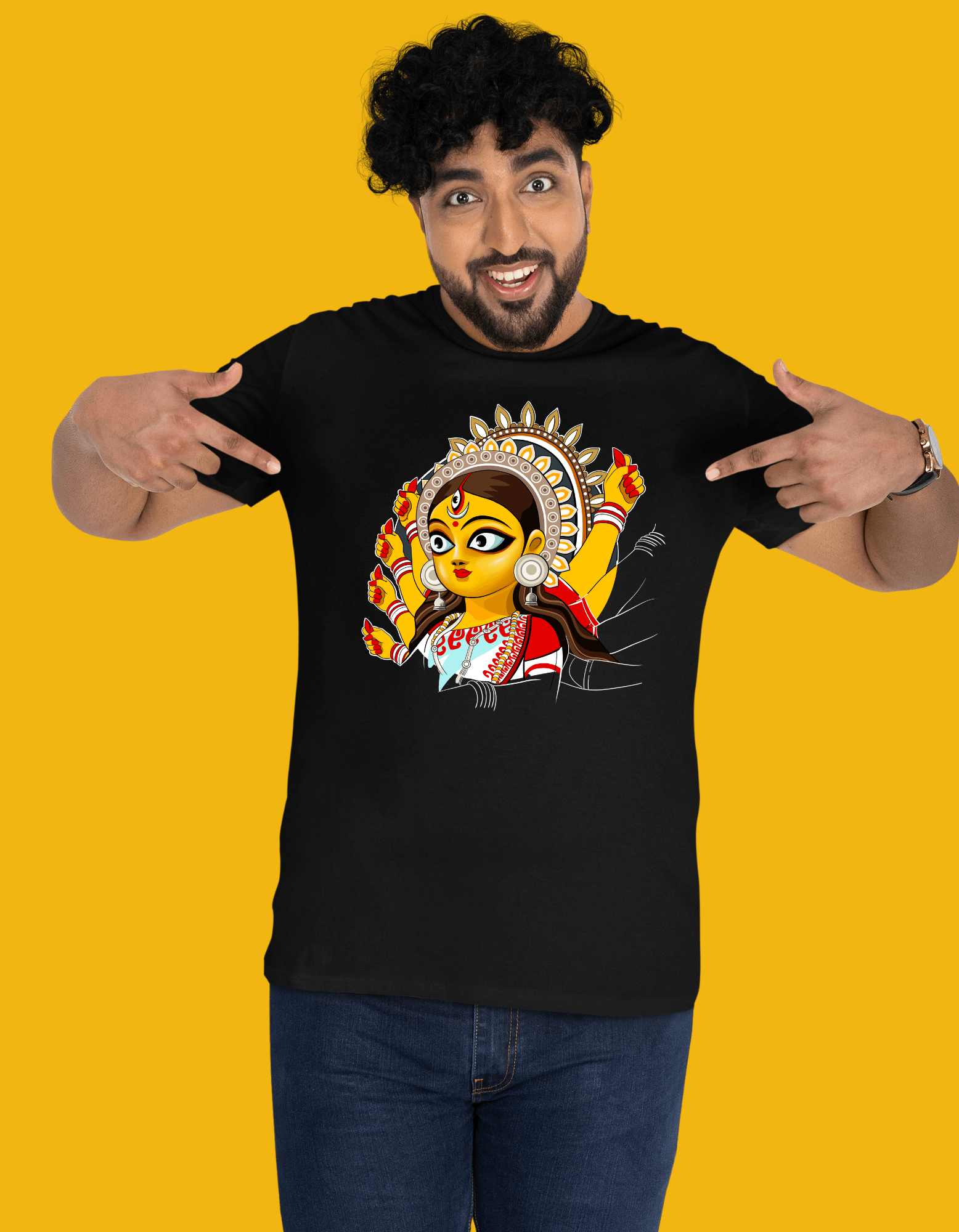 Durga Thakur 4 | Unisex T-shirt|Regular fit - Bong Vibe