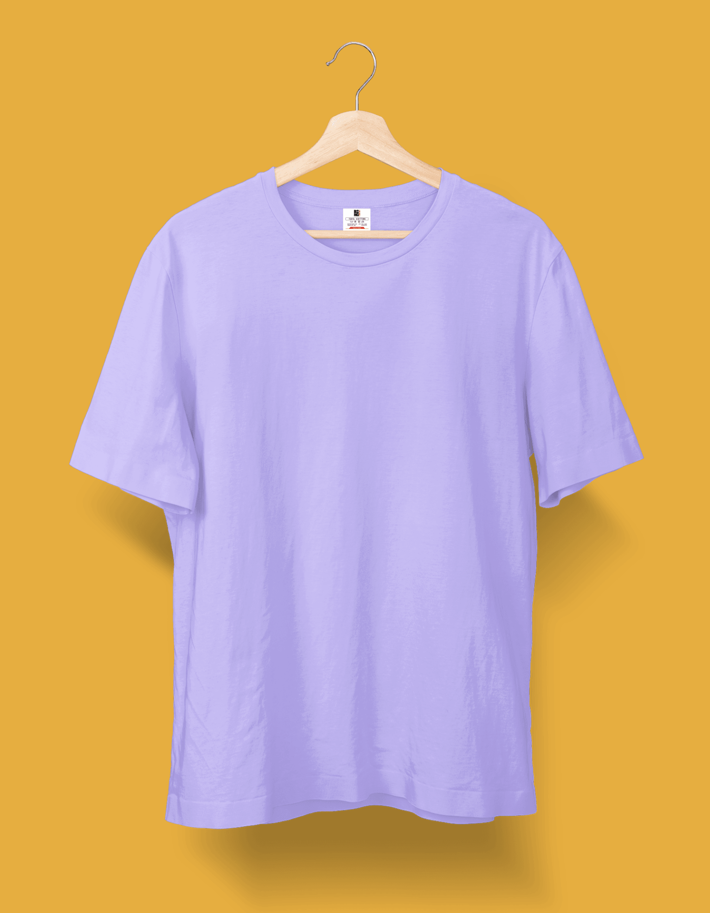 Lavender Solid Round Neek T- shirt |Unisex|Regular fit - Bong Vibe
