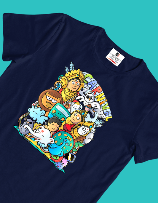 Doodle Durga Puja 2 | Unisex T-shirt| Regular fit - Bong Vibe