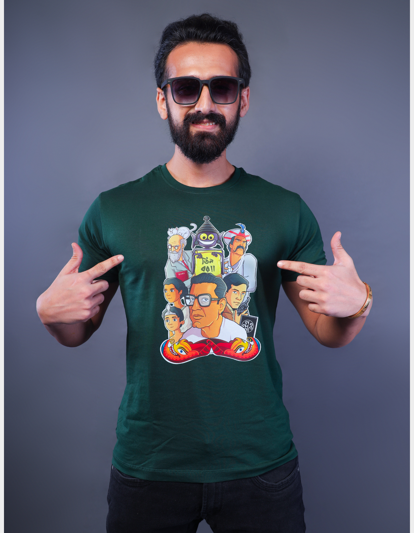 The world of Satyajit Ray |Unisex T-shirt| Regular fit