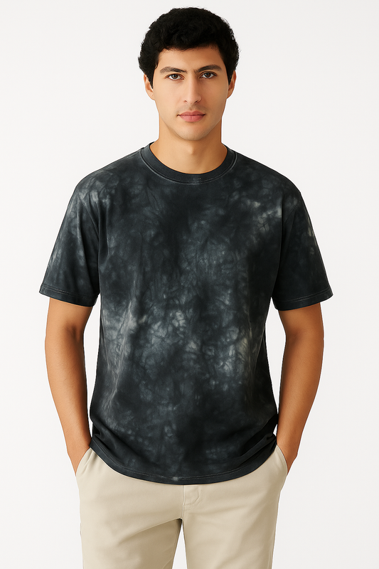 Midnight Fade | Black tie-dye|  Reguler Fit | Unisex  t-shirt